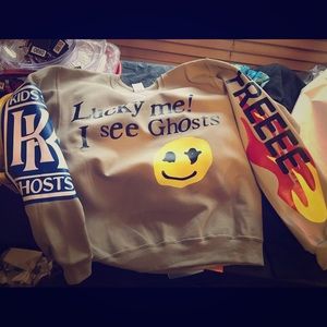 Lucky Me I See Ghosts Kids See Ghosts Sweatshirt